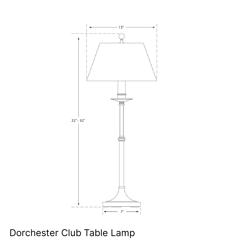 Dorchester Club Table Lamp