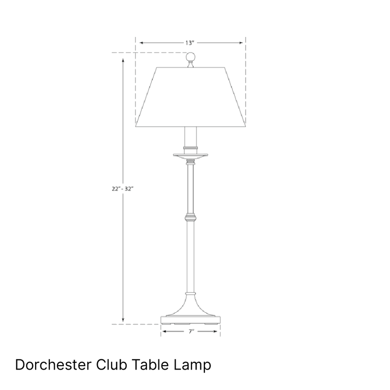 Dorchester Club Table Lamp