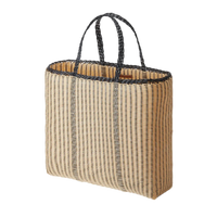 Edge Large Tote - Black + Cream