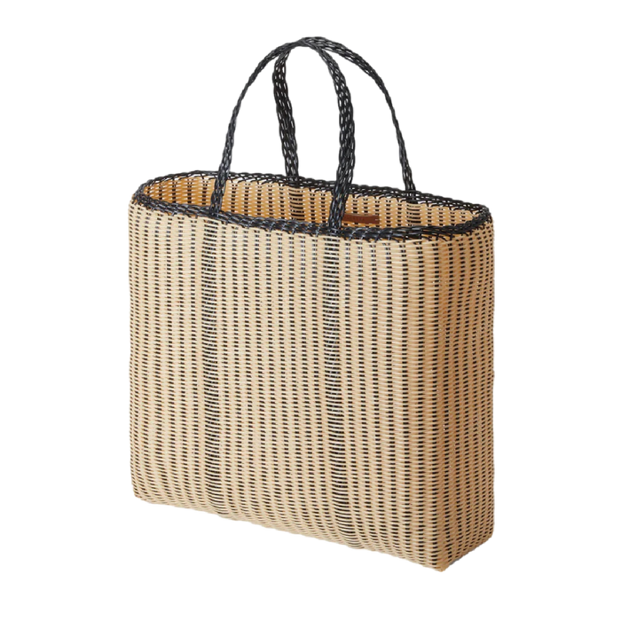Edge Large Tote - Black + Cream