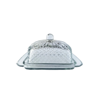 Delphine Glass Butter Dish