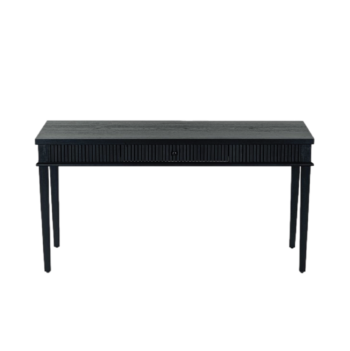 Rylee Reeded Desk - Rich Black
