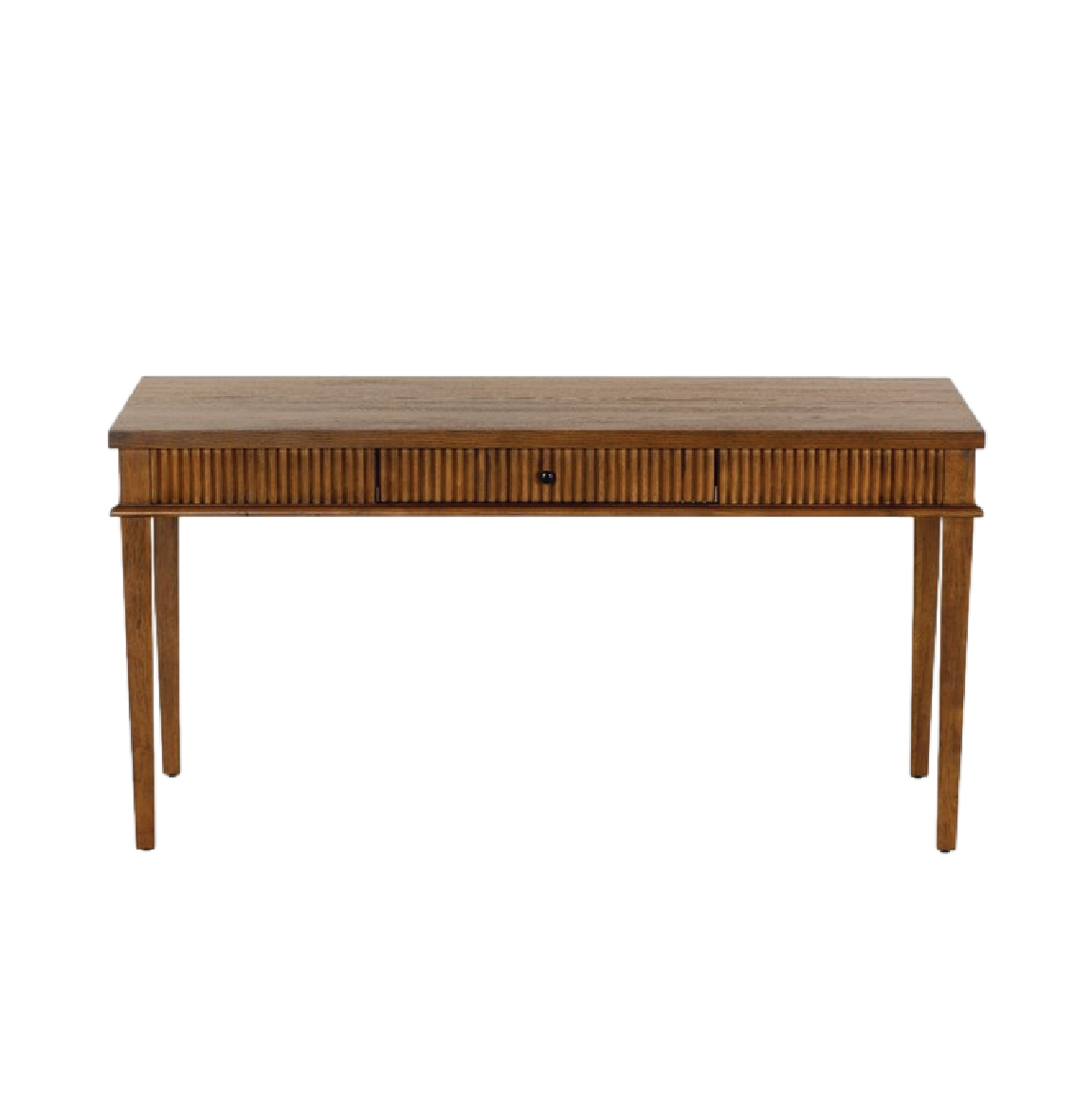 Rylee Reeded Desk - Deep Oak