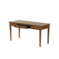 Rylee Reeded Desk - Deep Oak