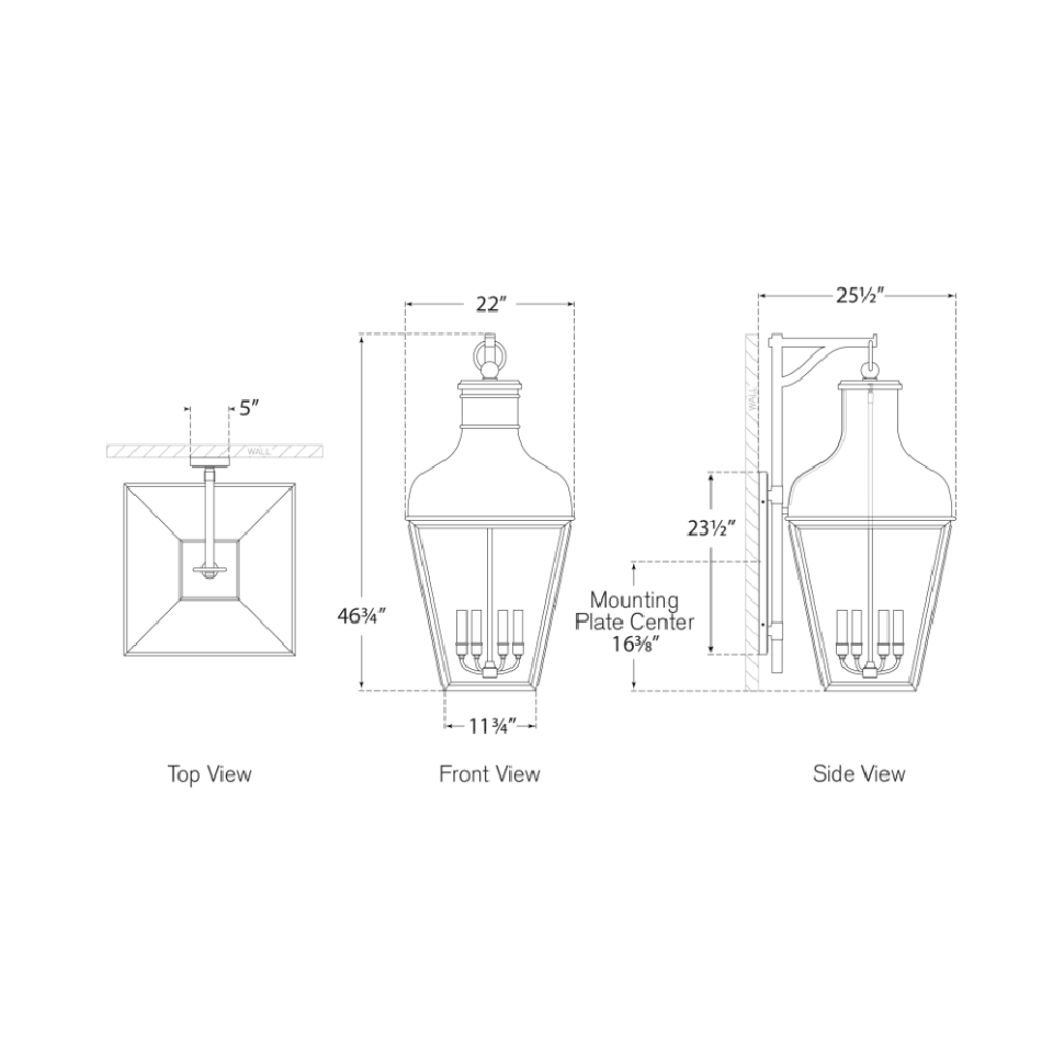 Fremont Bracketed Wall Lantern