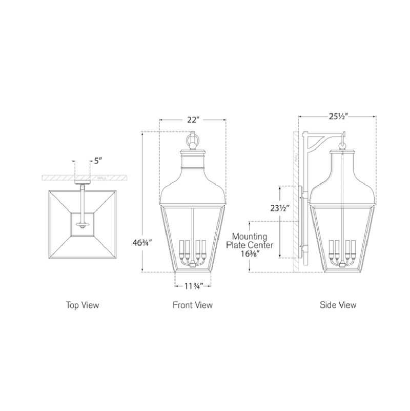 Fremont Bracketed Wall Lantern