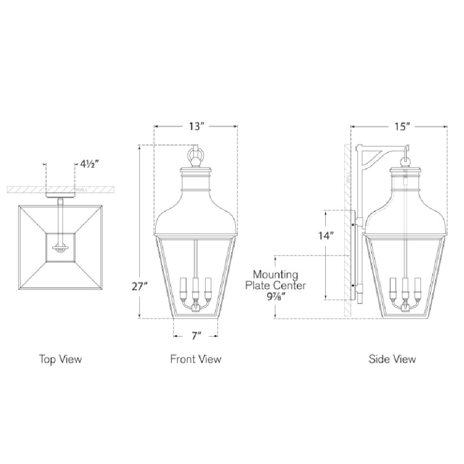 Fremont Bracketed Wall Lantern