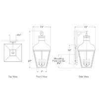 Fremont Bracketed Wall Lantern