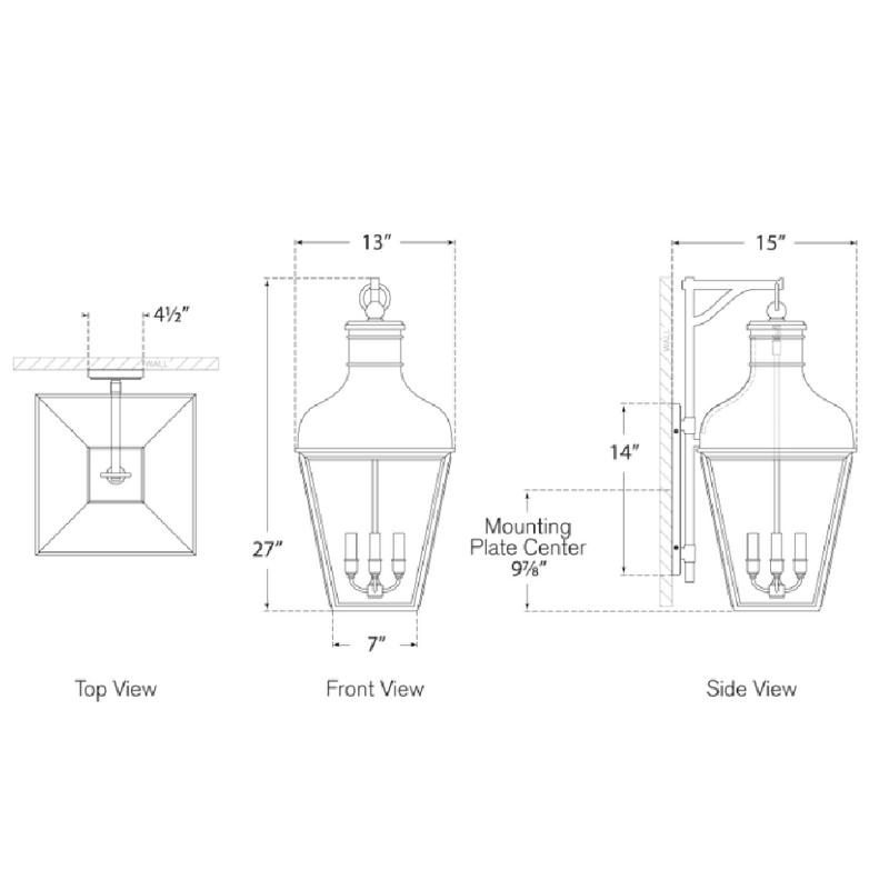 Fremont Bracketed Wall Lantern
