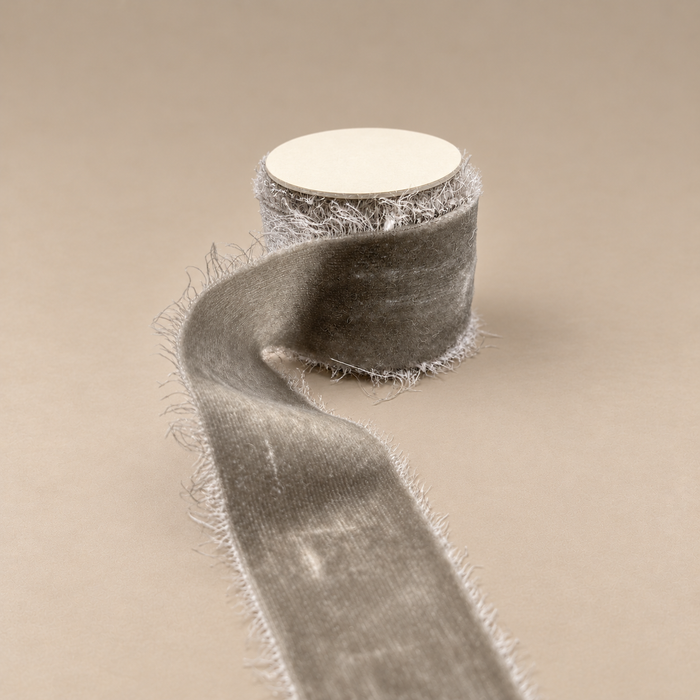French Silk Ribbon - Winter Grey