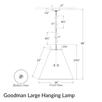 Goodman Hanging Lamp - Ash Shade