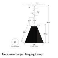 Goodman Hanging Lamp - Toast Shade