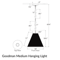 Goodman Hanging Lamp - Toast Shade