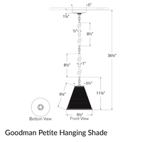 Goodman Hanging Lamp - Toast Shade