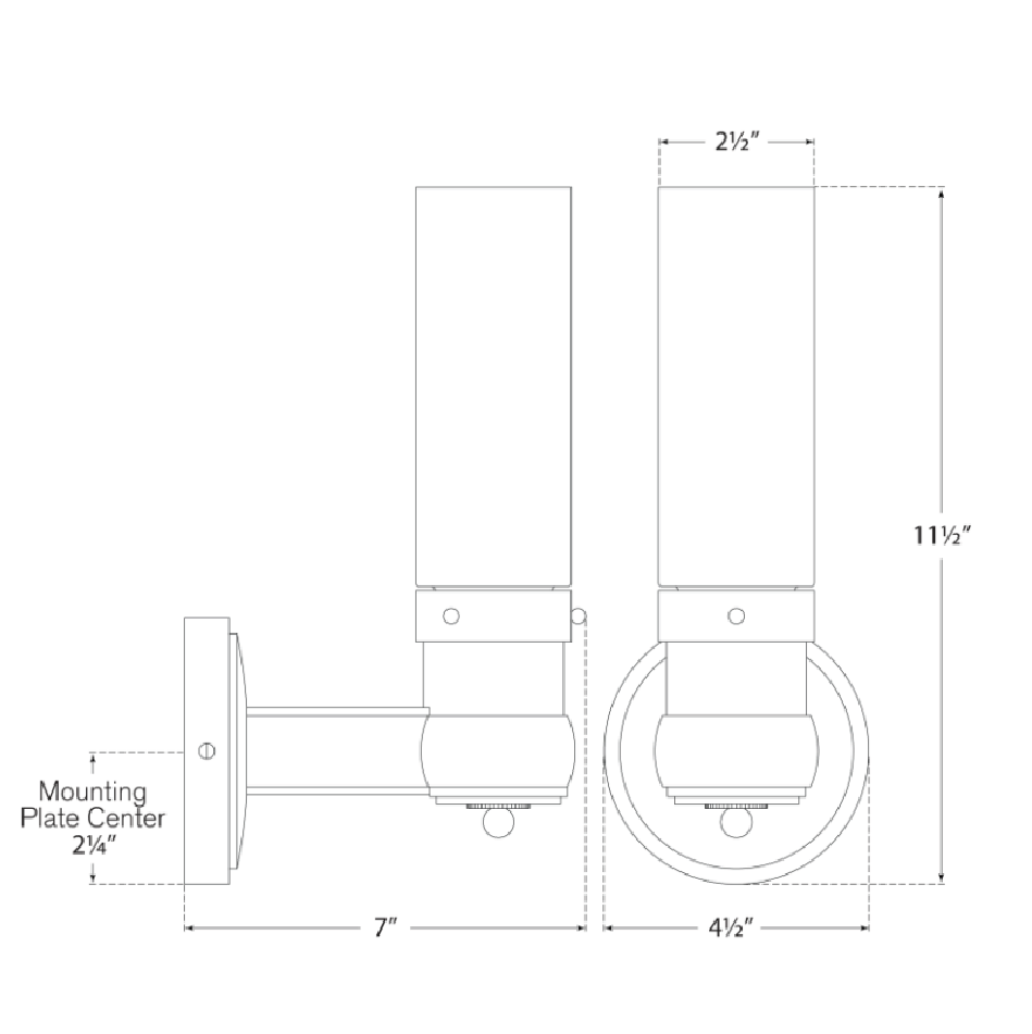 Graydon Single Bath Light