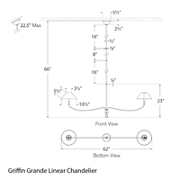 Griffin Grande Linear Chandelier