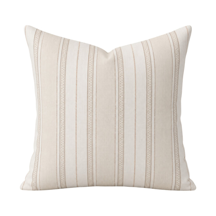 Harbour Stripe Pillow Cover - Sand