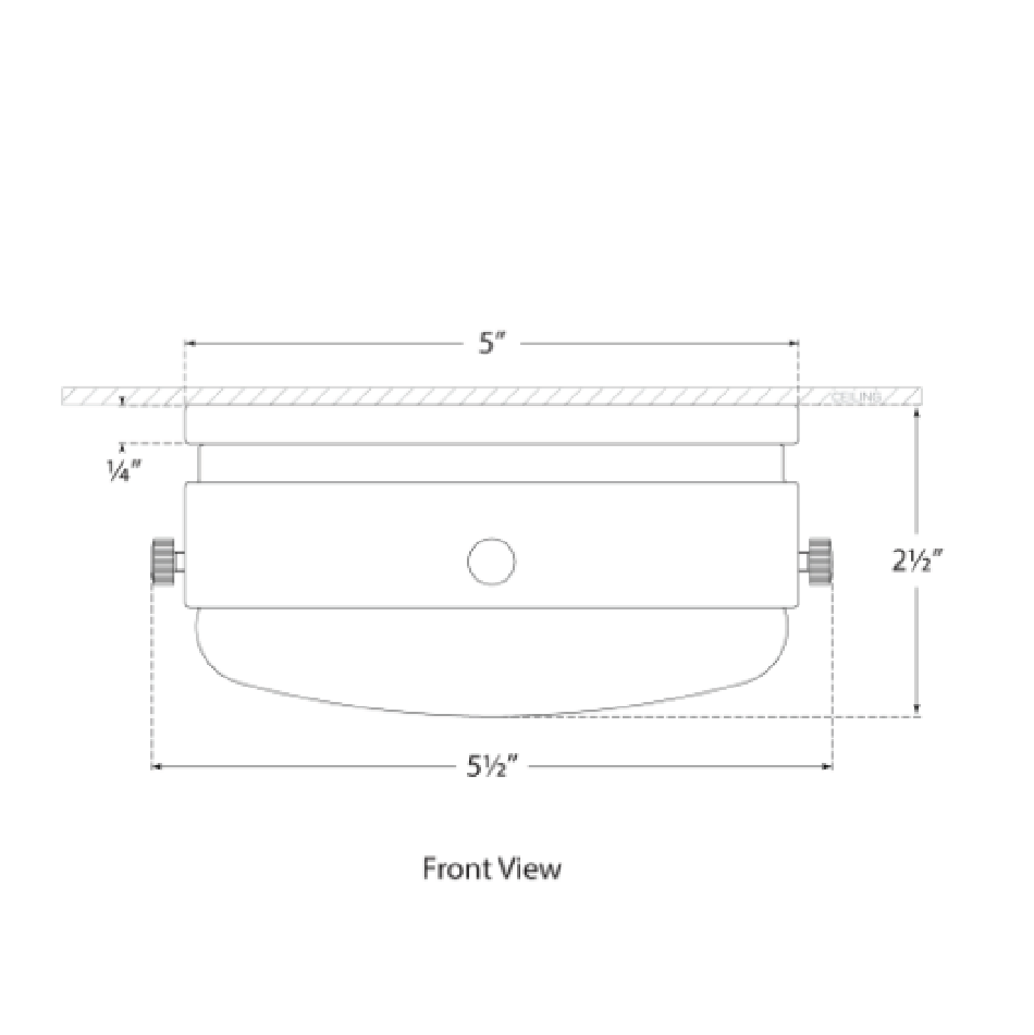 Hicks Solitaire Flush Mount