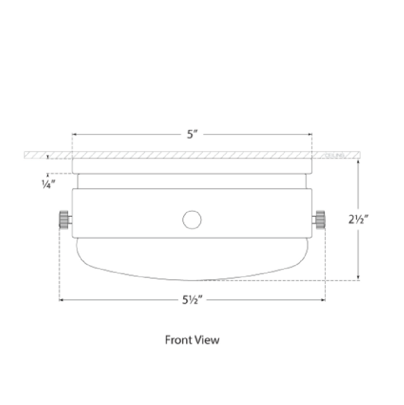 Hicks Solitaire Flush Mount