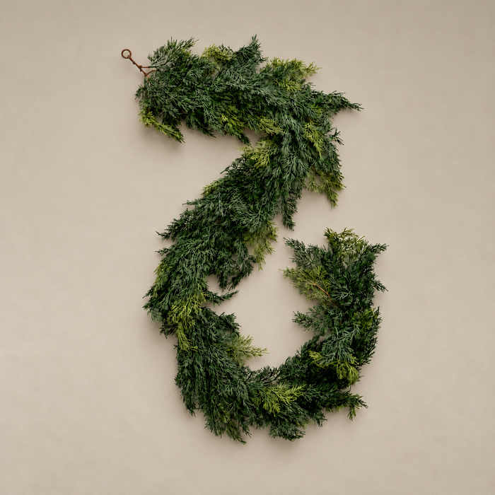 Holiday Ranch Cedar Garland - 6'