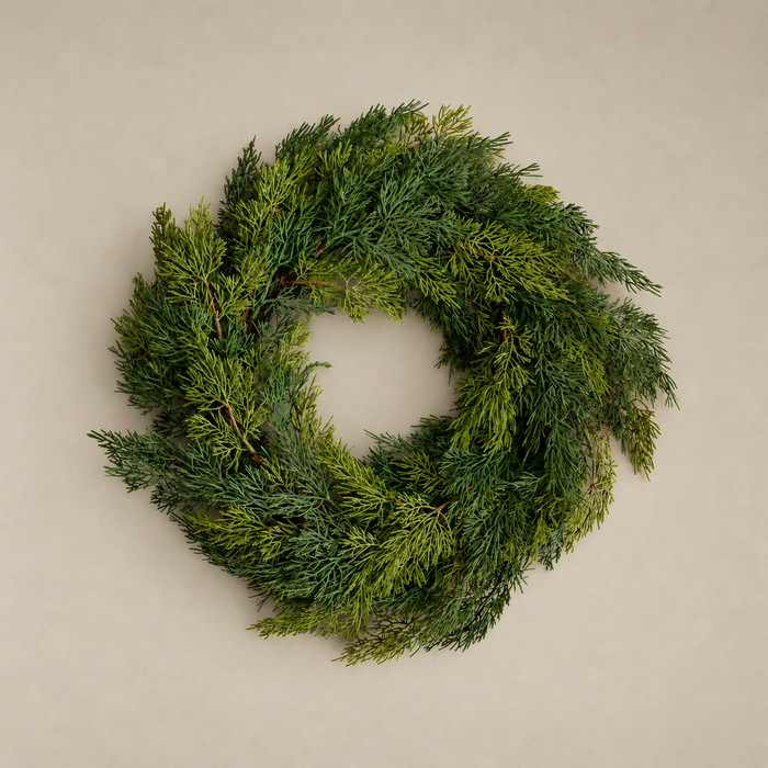 Holiday Ranch Cedar Wreath