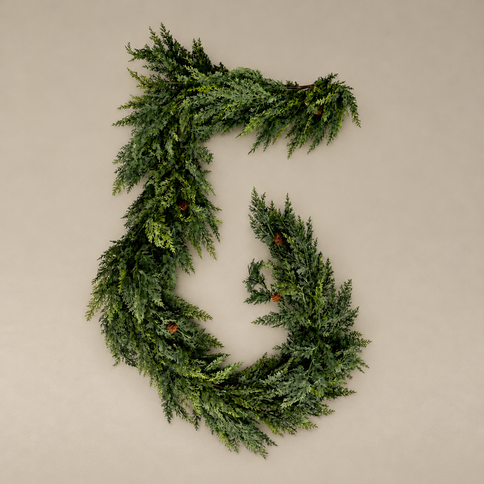 Holly Hills Cedar Garland - 9'
