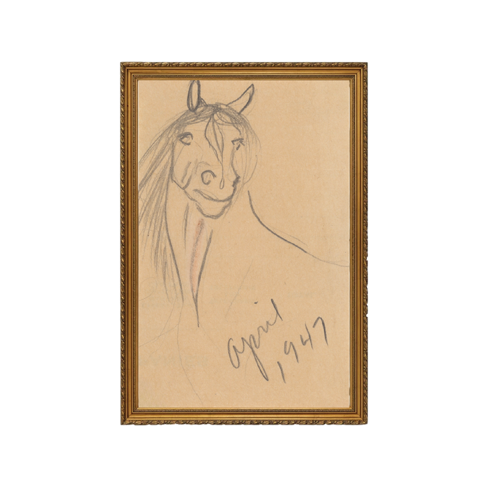 Horse 1947 - Unframed Art Print