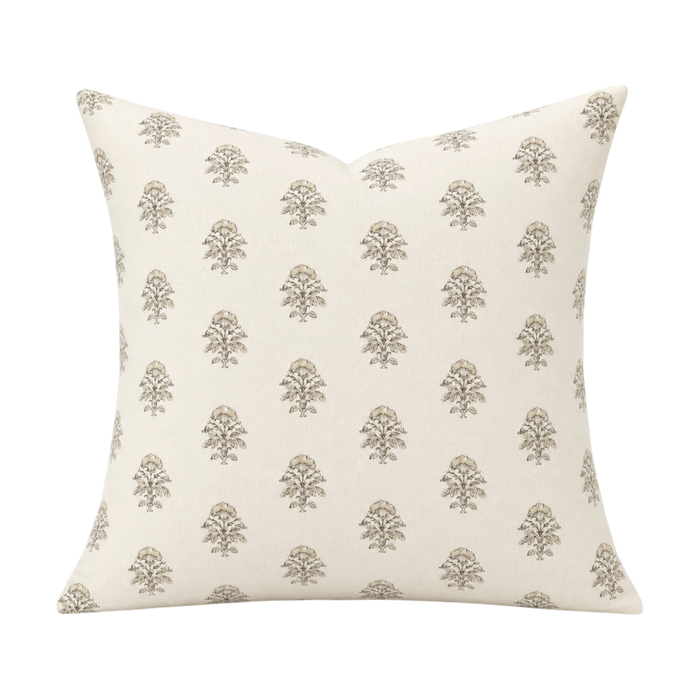 Iris Pillow Cover - Vanilla