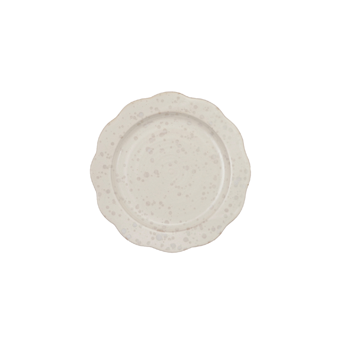 June Speckled & Scalloped Plate