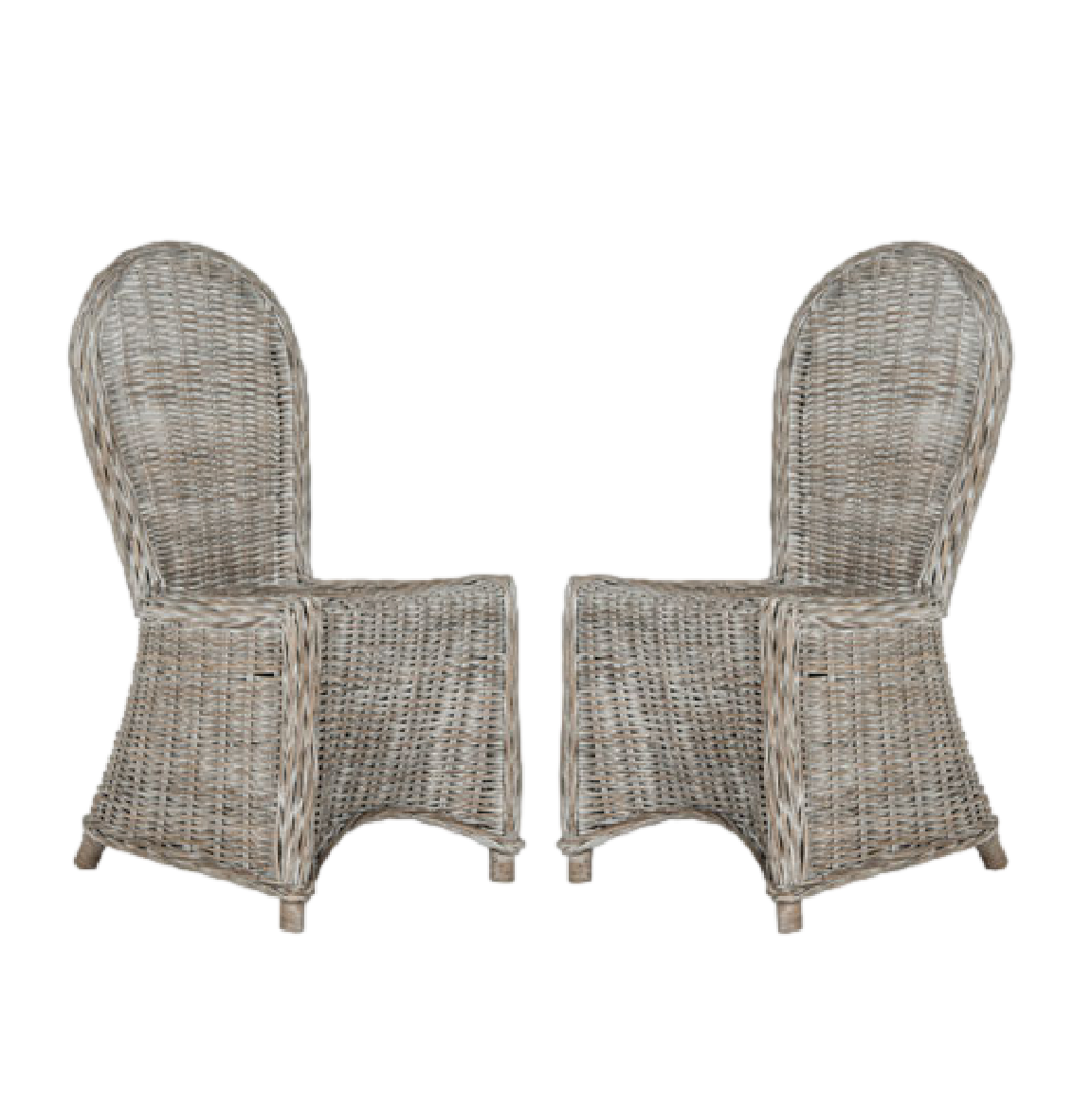 Laney Woven Rattan Chair - Set of Two
