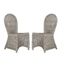 Laney Woven Rattan Chair - Set of Two
