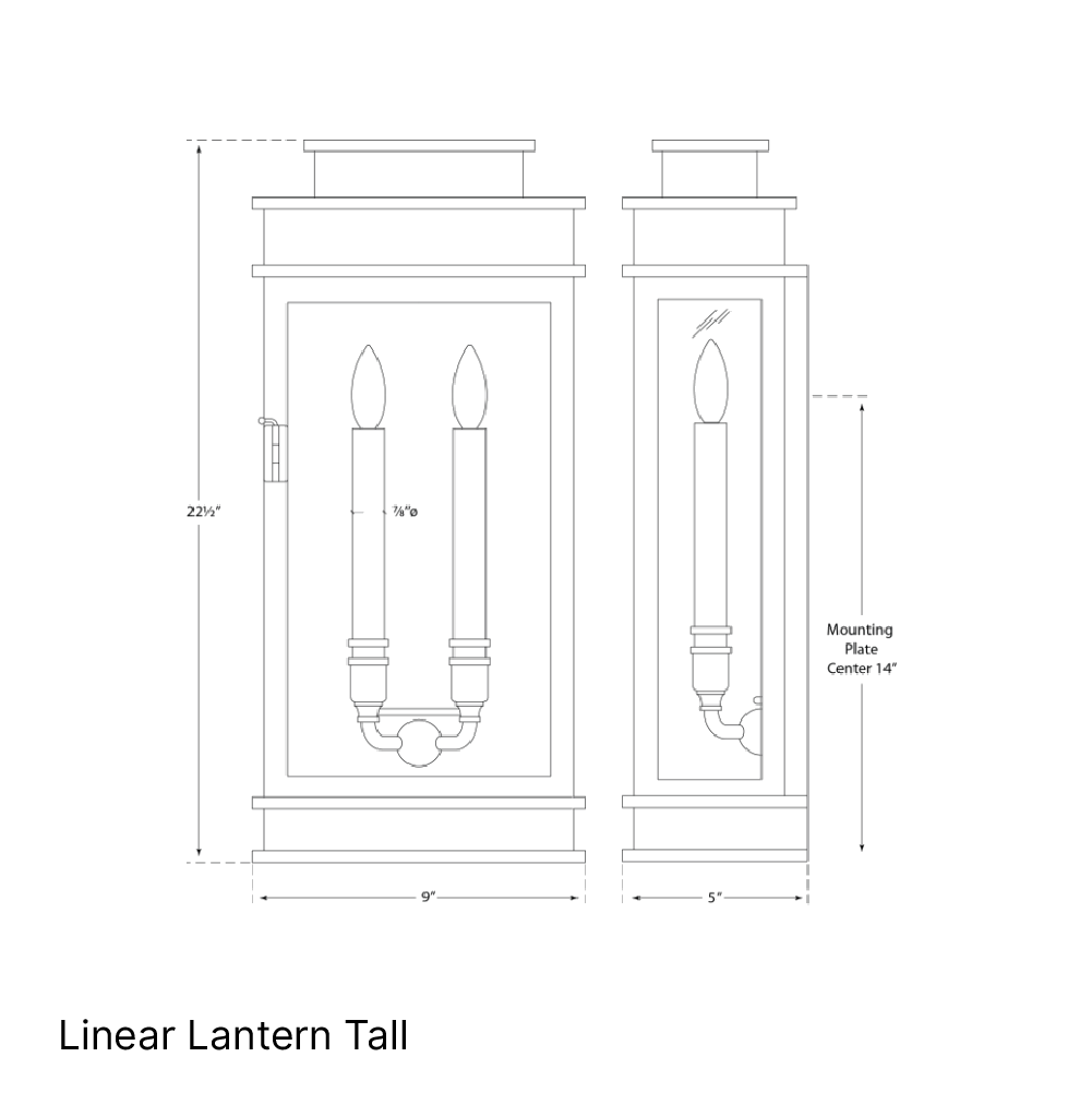 Linear Lantern Tall