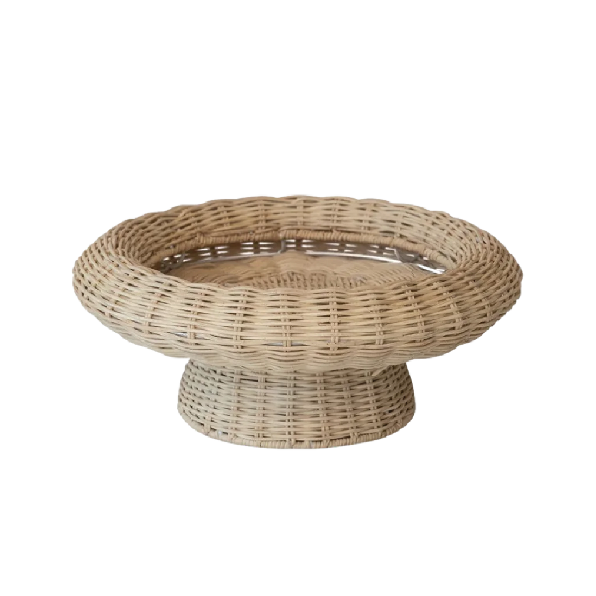 Louella Rattan Pedestal Bowl