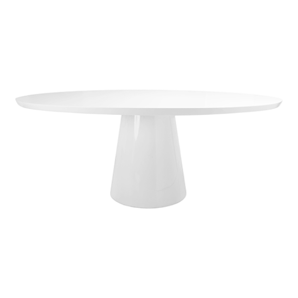 Luca Oval Dining Table - White
