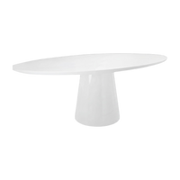 Luca Oval Dining Table - White