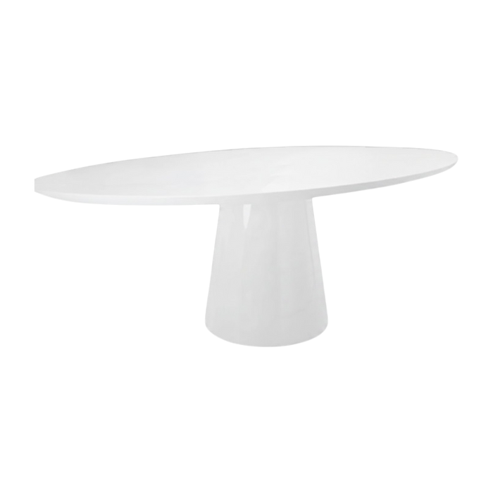 Luca Oval Dining Table - White