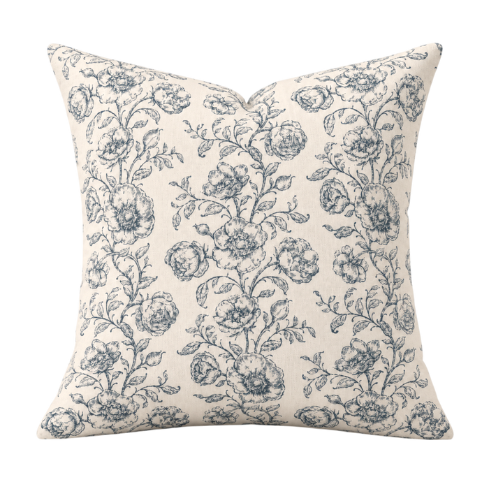 Mabel Pillow Cover - French Blue