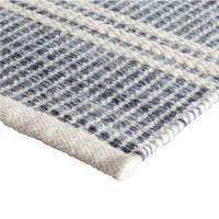 Malta Handwoven Wool Rug - Blue