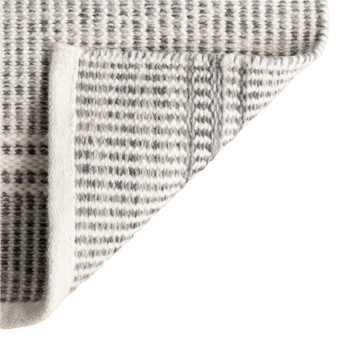 Malta Handwoven Wool Rug - Grey