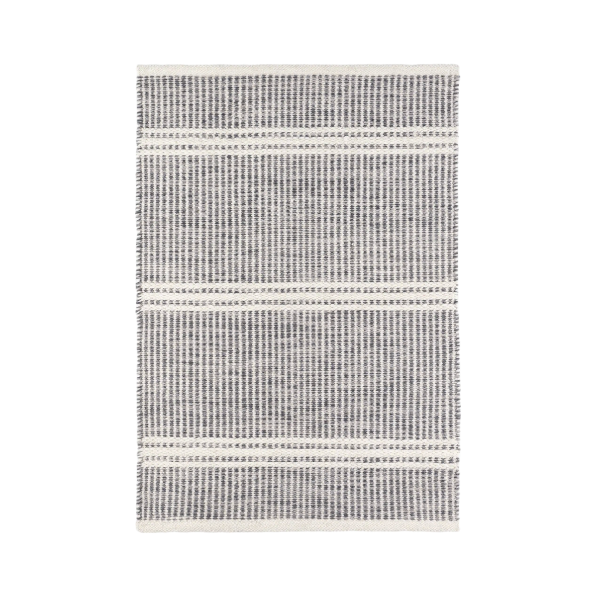Malta Handwoven Wool Rug - Grey