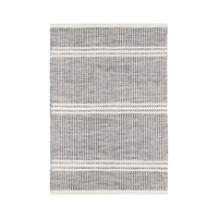 Malta Handwoven Wool Rug - Grey