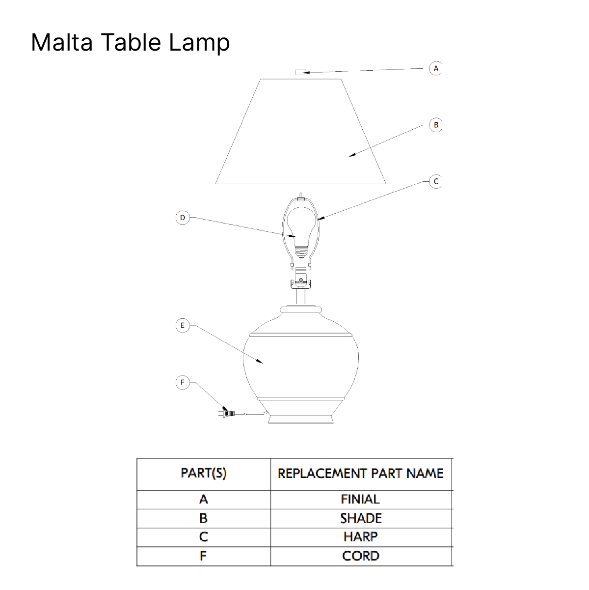 Malta Table Lamp