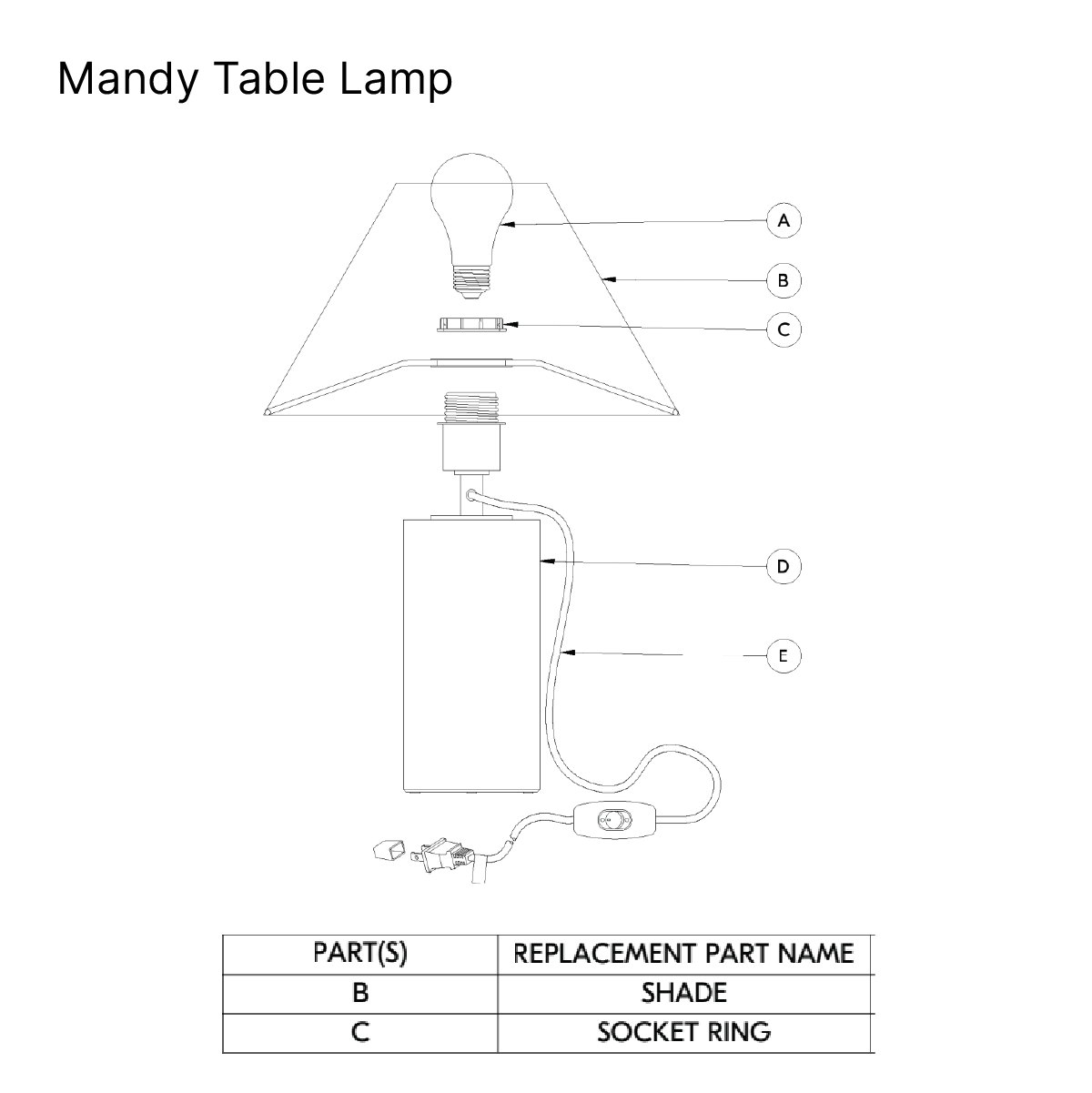 Mandy Table Lamp