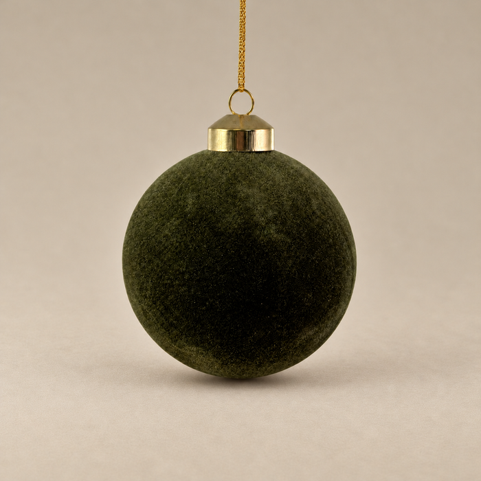 Noelle Green Velvet Ornament