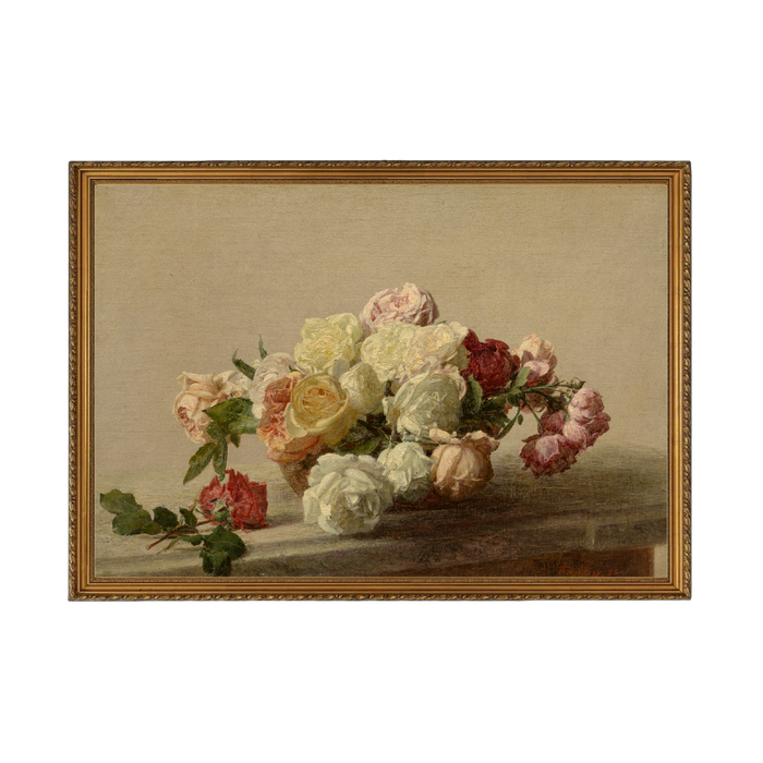 Olden Year Roses - Unframed Art Print