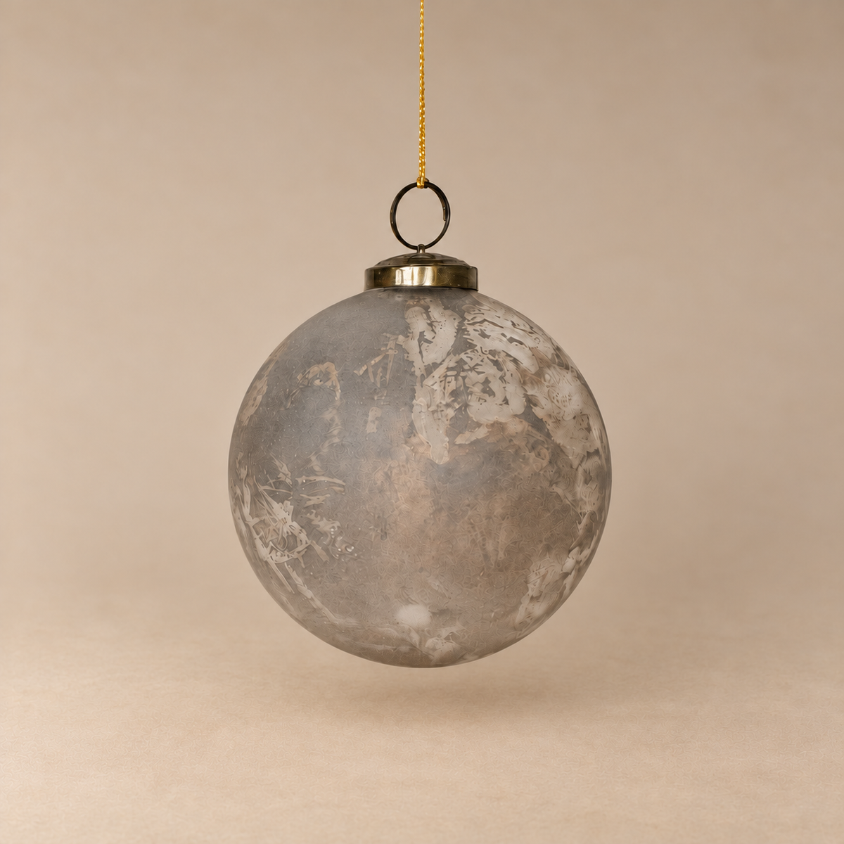 Antique Marbled Glass Ornament