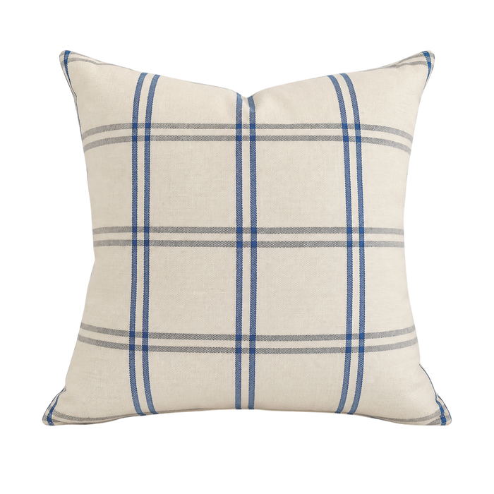 Window Pane Plaid Pillow Cover - Navy