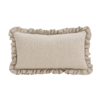 Sallie Ruffle Pillow Cover - Grey
