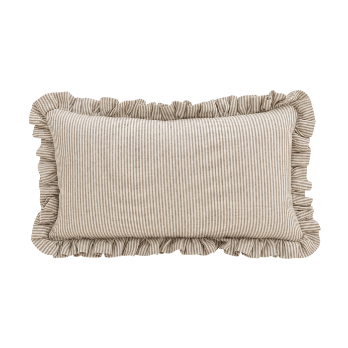 Sallie Ruffle Pillow Cover - Grey