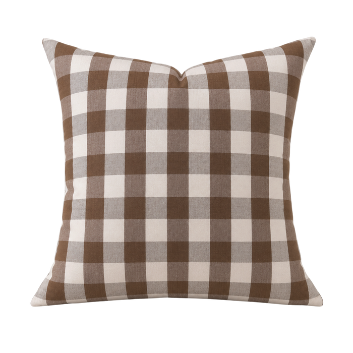 Country Check Pillow Cover
